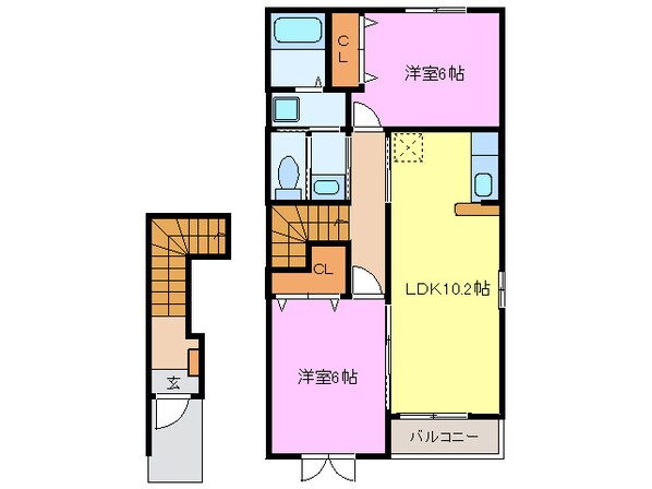 メゾン清里の物件間取画像